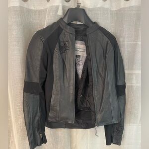 Bilt leather riding coat for women
